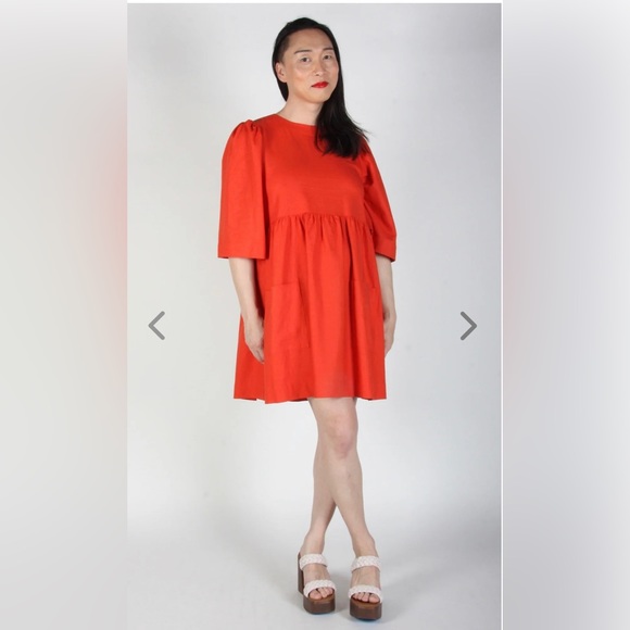 Chimney Swift Dress in Poppy - Picture 3 of 10